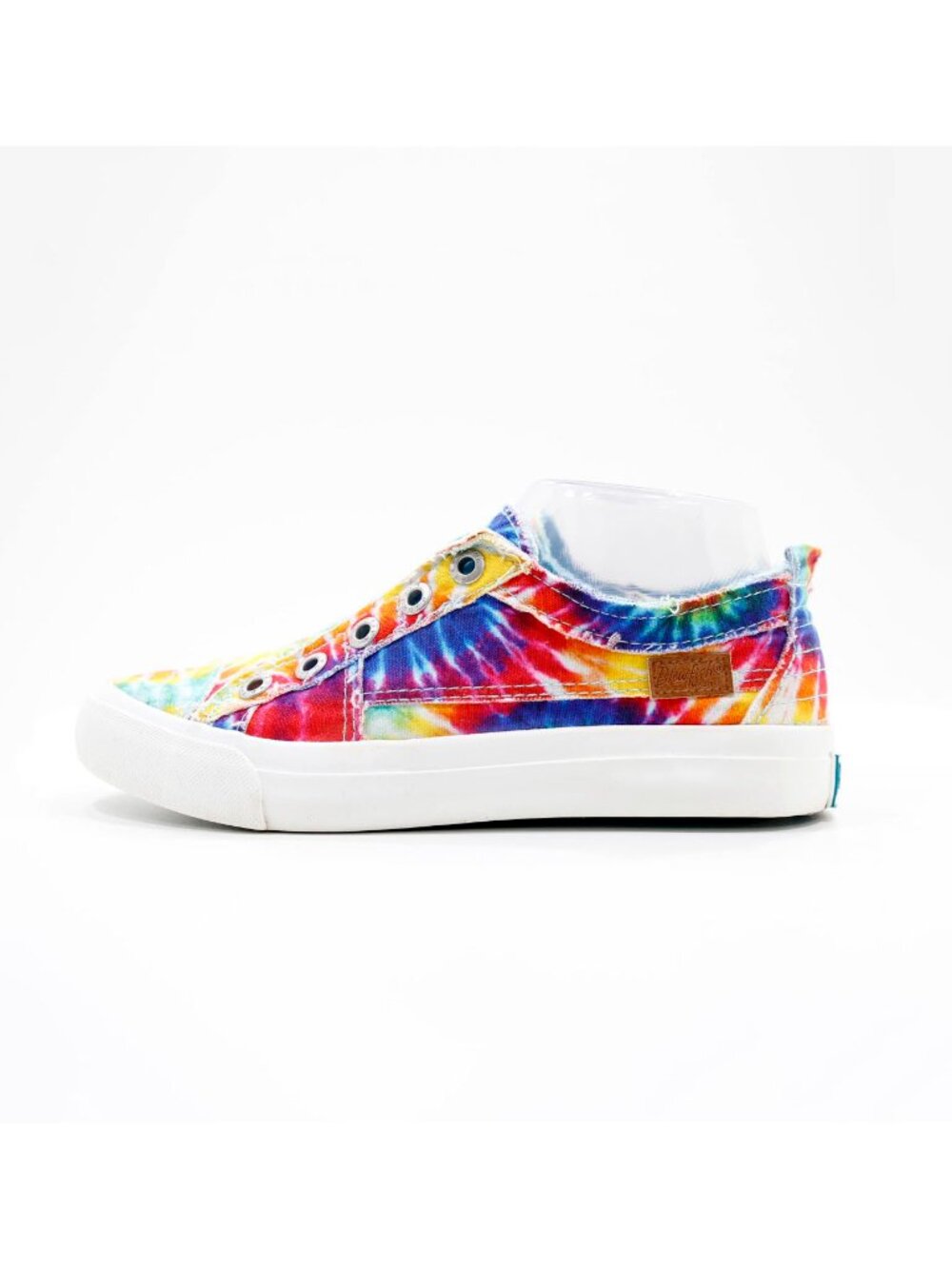 Blowfish Malibu Play Rainbow Tie Dye Canvas Slip On Sneakers - Women's 6